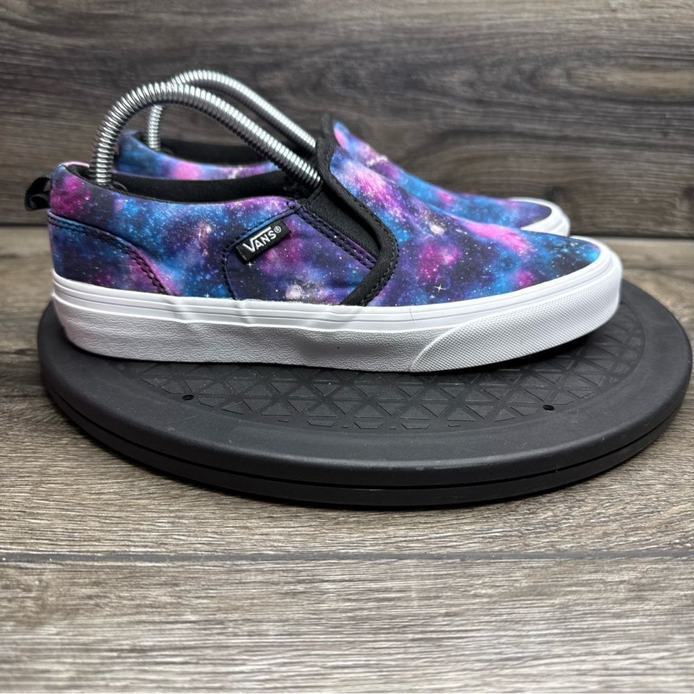 Vans Womens Asher Galaxy 508731 Blue Casual Shoes Sneakers Size 4